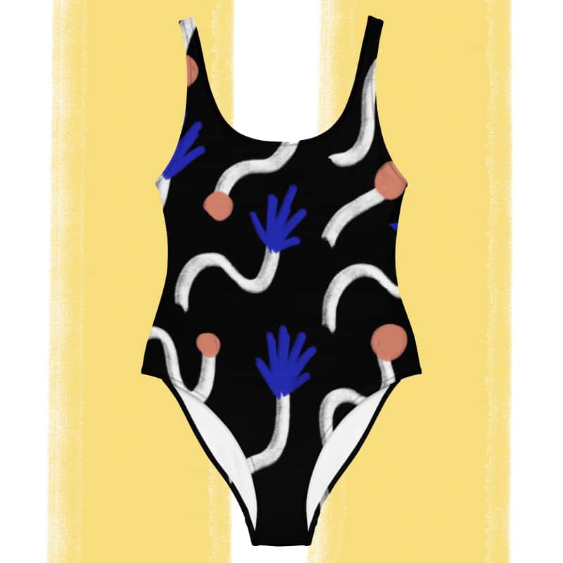 Maillot de bain une pièce "NoirA" – Image 3