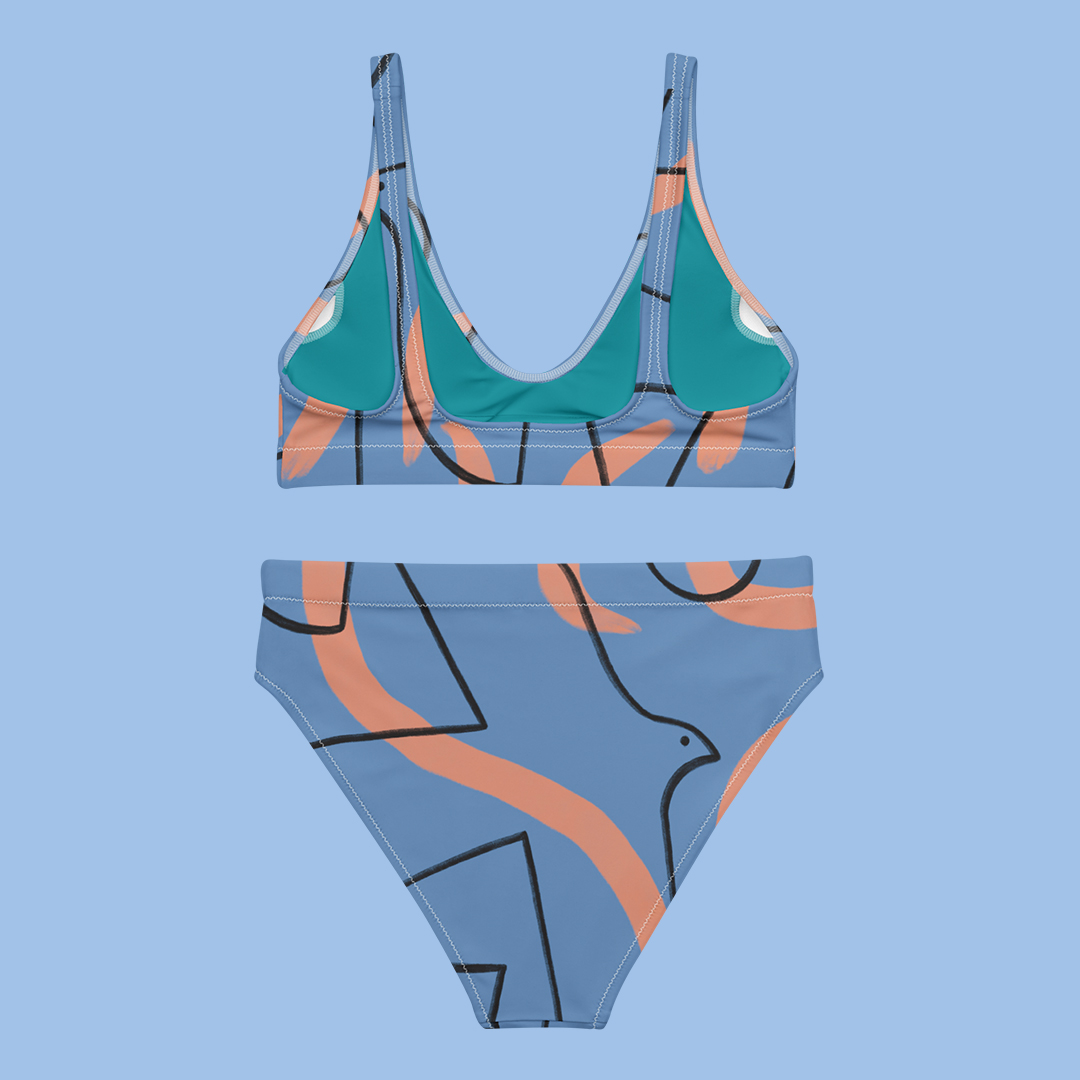 Maillot de bain deux pièces " Le tracé de la mouette" – Image 2