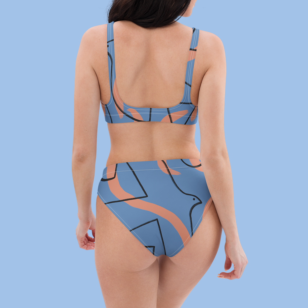 Maillot de bain deux pièces " Le tracé de la mouette" – Image 7