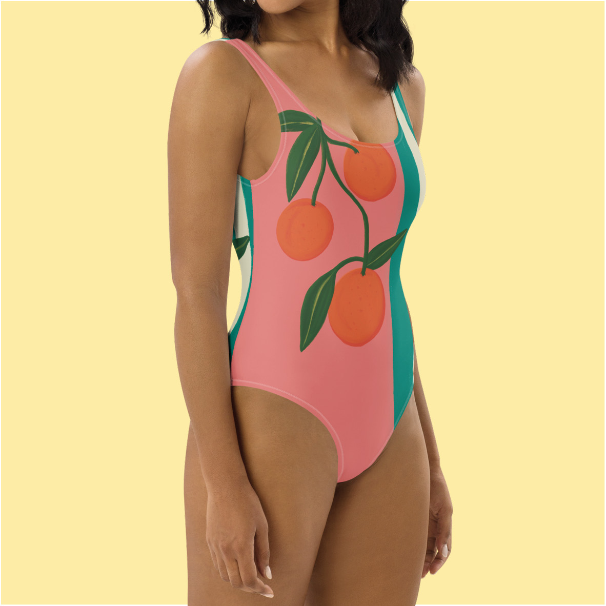 Maillot de bain une pièce "Les oranges rayées" – Image 7