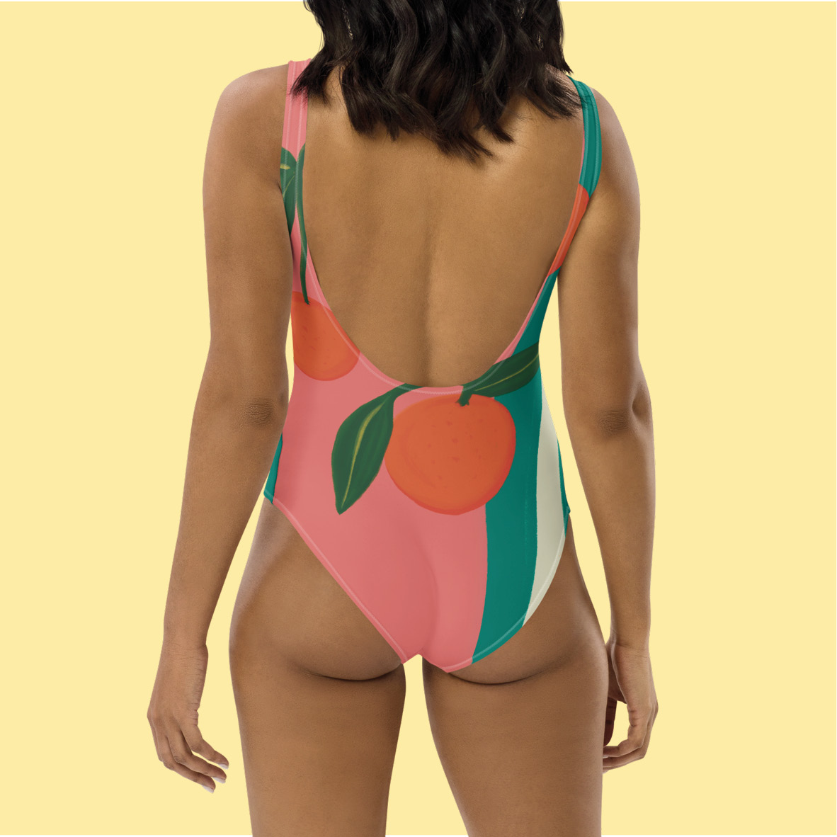 Maillot de bain une pièce "Les oranges rayées" – Image 8