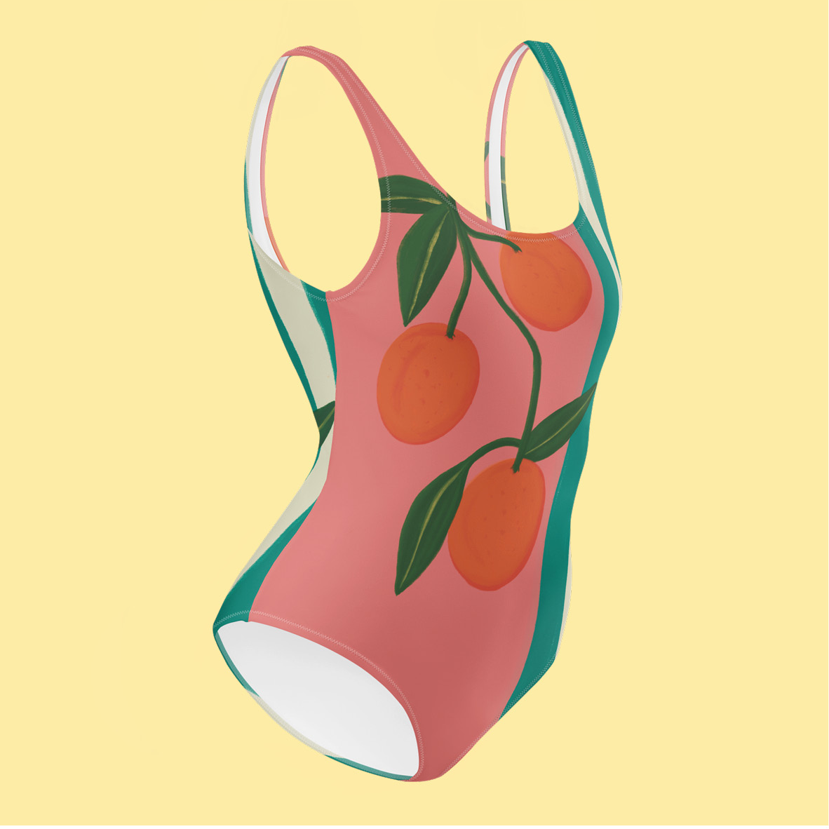 Maillot de bain une pièce "Les oranges rayées" – Image 4