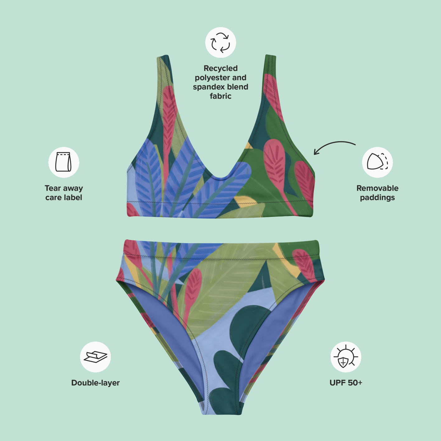 Maillot de bain deux pièces "Le Botanique" – Image 17