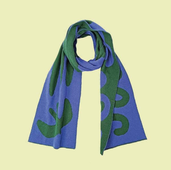 Echarpe verte et violette 100% cotton (Sold Out !!)
