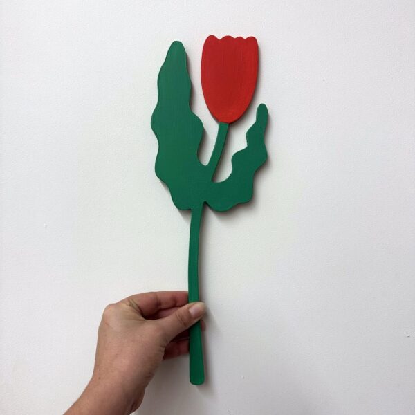 Tulipe, fleur en bois
