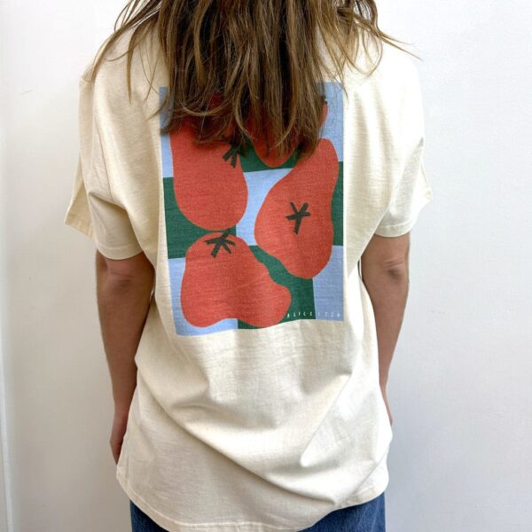 T-Shirt blanc cassé “Wavy Tomato”