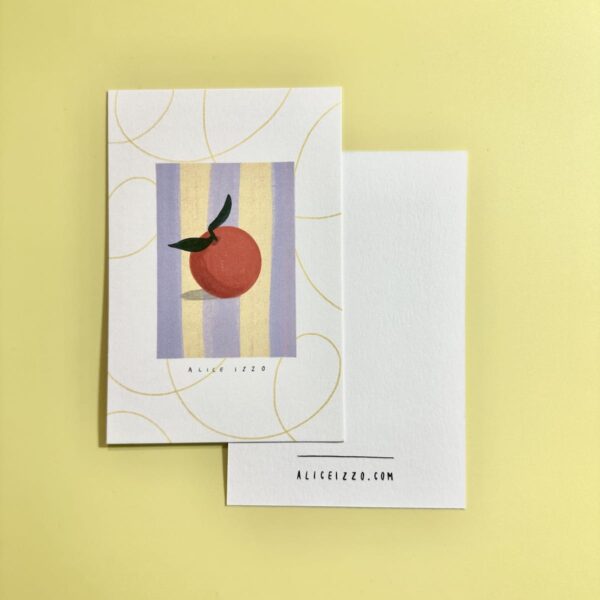 Carte A6 - Mandarine