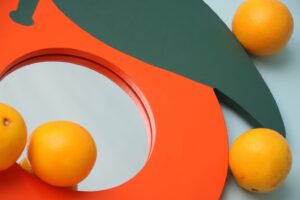 miroir orange